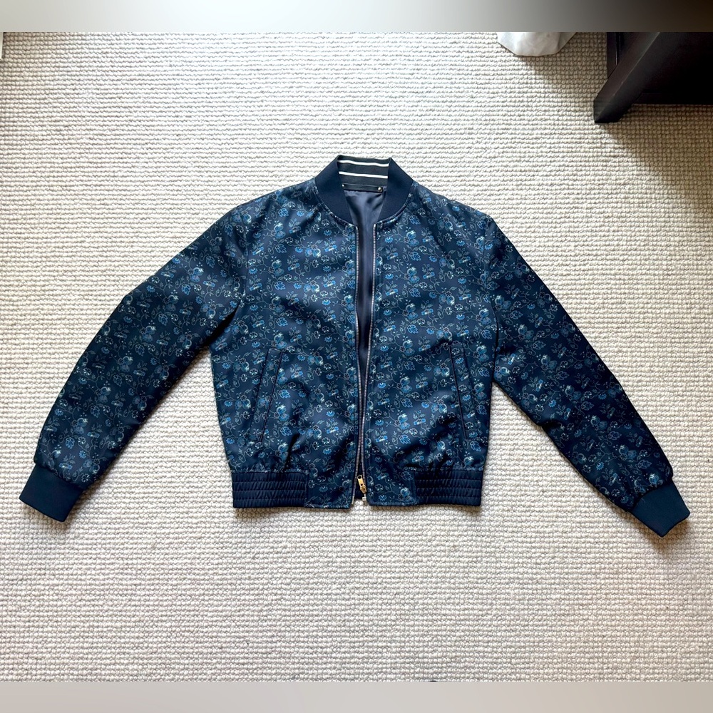 Paul Smith - Floral Bomber Jacket - Blue - Medium